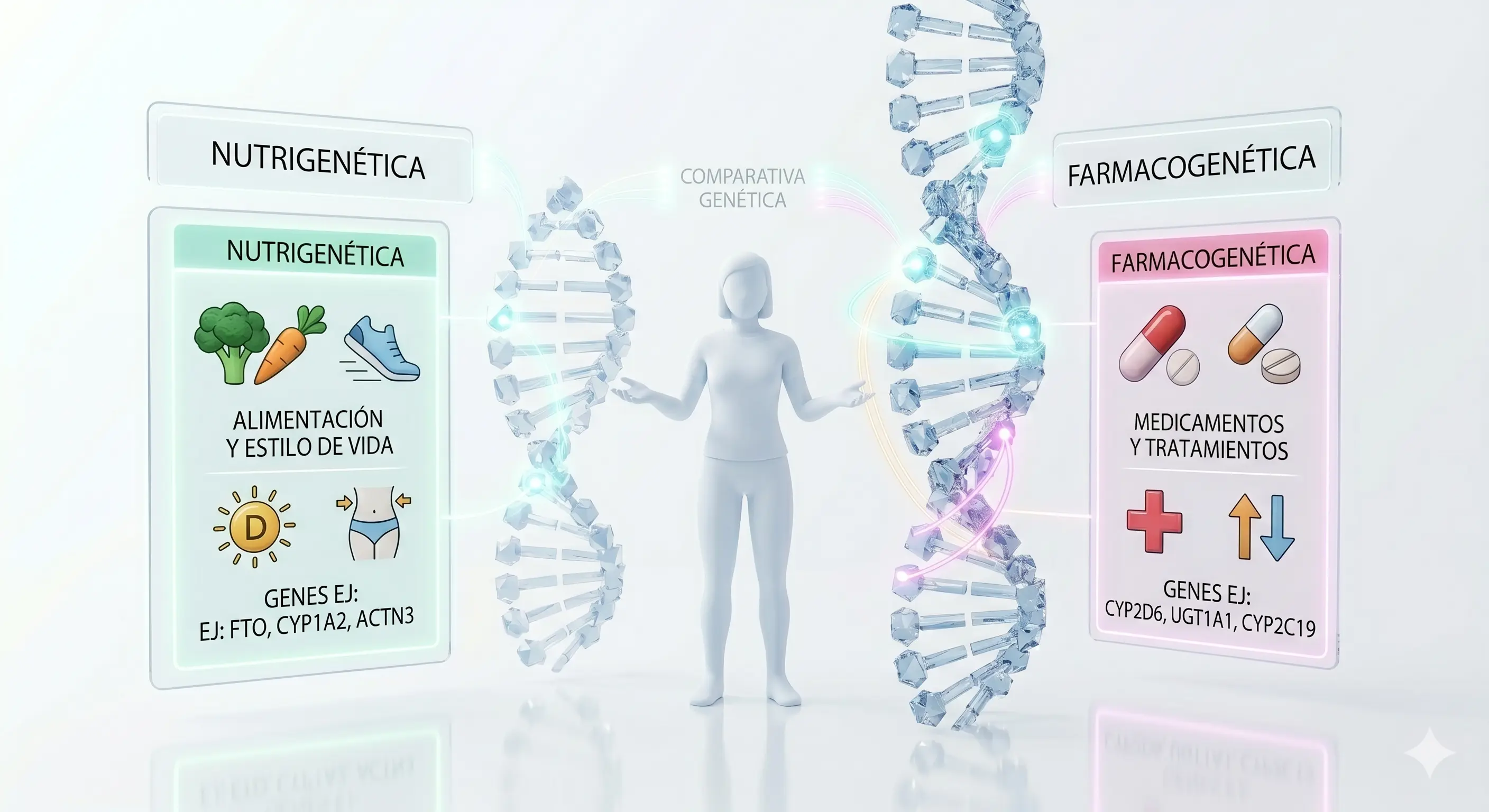 Diferencias entre nutrigenética y farmacogenética